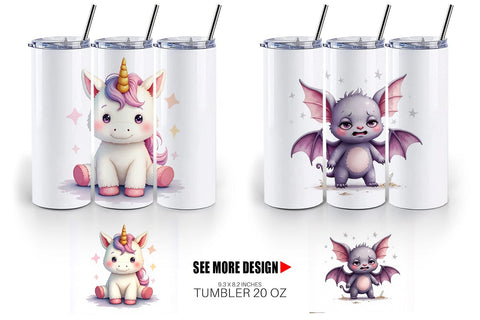 Tumbler Broken Plushie Spirits Sublimation artnoy 