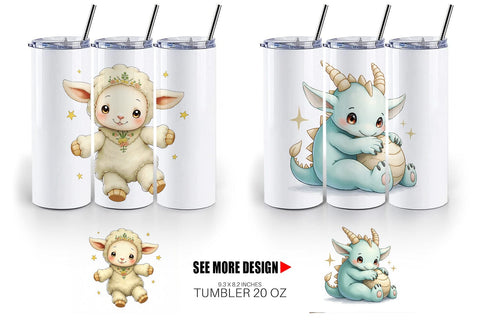 Tumbler Broken Plushie Spirits Sublimation artnoy 