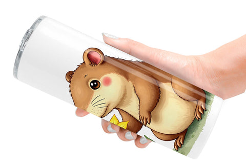 Tumbler Bug-Eyed Spring Bloomers Watercolor Sublimation artnoy 