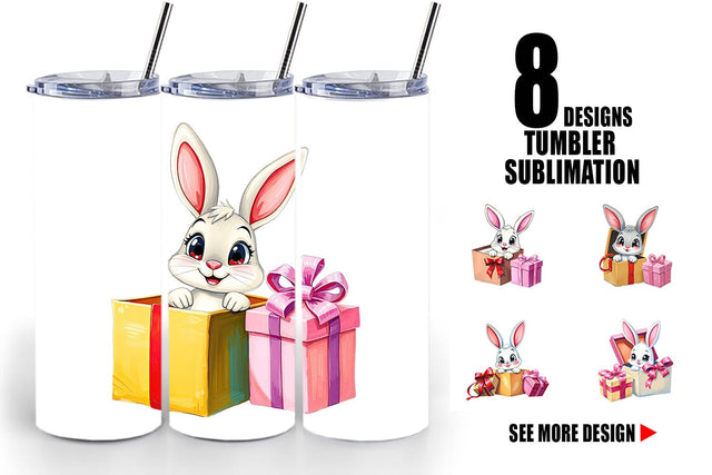 Tumbler Bunny Gift Sublimation artnoy 