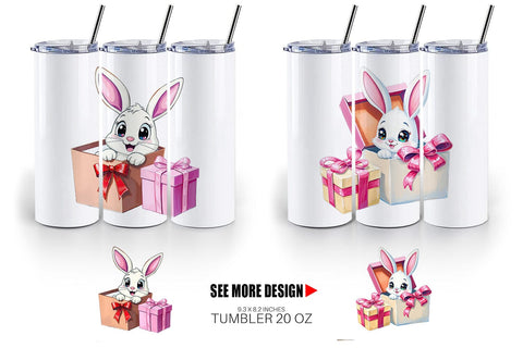 Tumbler Bunny Gift Sublimation artnoy 