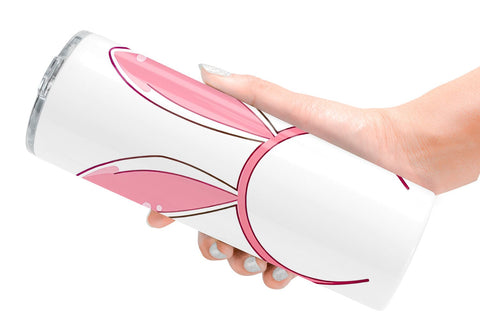 Tumbler Bunny Headband Sublimation artnoy 