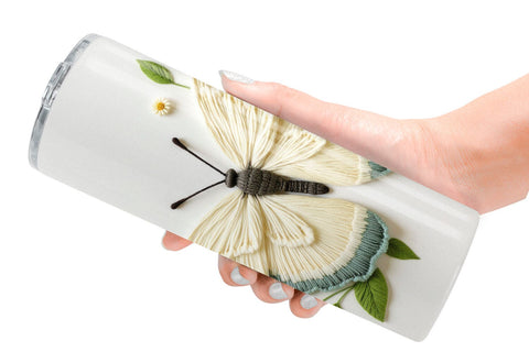 Tumbler Cabbage White Butterfly Sublimation artnoy 