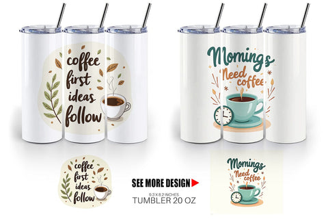 Tumbler Caffeine Kick Quotes Sublimation artnoy 