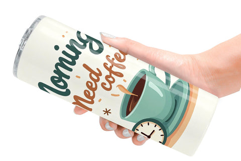 Tumbler Caffeine Kick Quotes Sublimation artnoy 