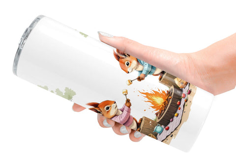 Tumbler Camping Cozy Animals Sublimation artnoy 