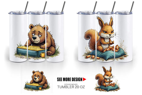 Tumbler Camping Grumps Sublimation artnoy 
