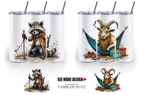 Tumbler Camping Grumps Sublimation artnoy 