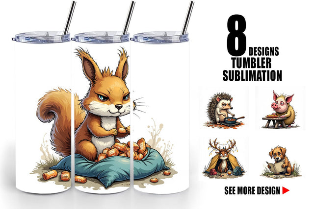 Tumbler Camping Grumps Sublimation artnoy 