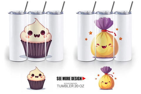 Tumbler Candy Treats Sublimation artnoy 