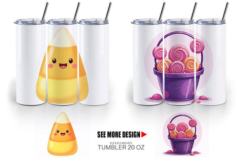 Tumbler Candy Treats Sublimation artnoy 