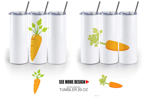 Tumbler Carrot Sublimation artnoy 
