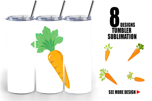 Tumbler Carrot Sublimation artnoy 