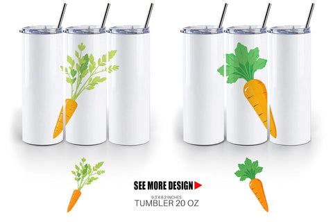 Tumbler Carrot Sublimation artnoy 