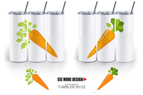 Tumbler Carrot Sublimation artnoy 