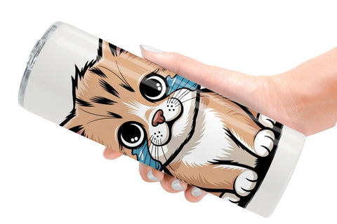 Tumbler Cat Mood Expressions Sublimation artnoy 