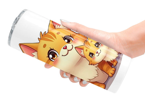 Tumbler Cat Mother's Day Sublimation artnoy 