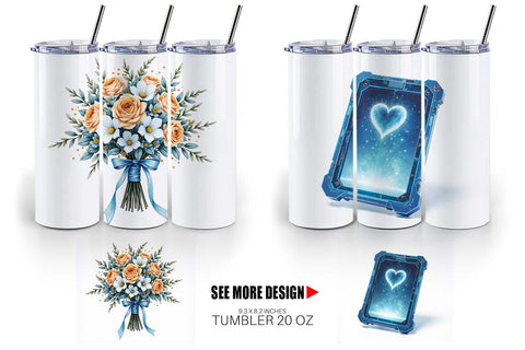 Tumbler Celestial Union Sci-Fi Wedding Sublimation artnoy 