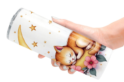 Tumbler Celestial Watercolor Animals Sublimation artnoy 