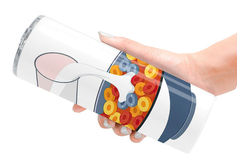 Tumbler Cereal Bowl with Milk Sublimation artnoy 