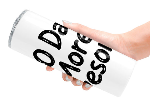 Tumbler Chalkboard Celebration 100 Days Quotes Sublimation artnoy 