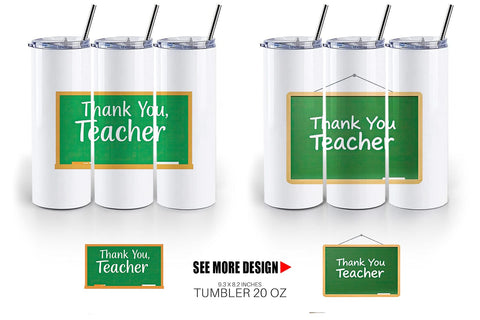 Tumbler Chalkboard Sublimation artnoy 