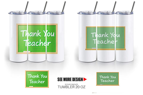 Tumbler Chalkboard Sublimation artnoy 