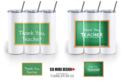 Tumbler Chalkboard Sublimation artnoy 