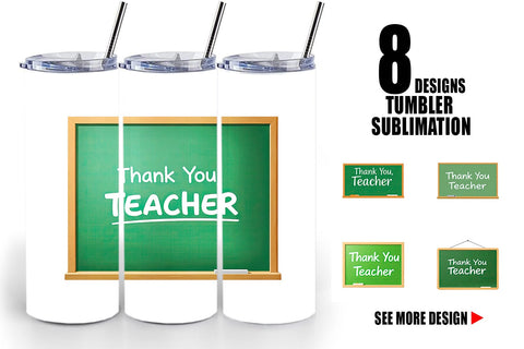 Tumbler Chalkboard Sublimation artnoy 