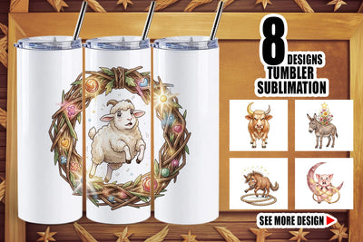 Tumbler Chaotic Celestial Western Watercolor Sublimation artnoy 