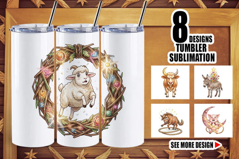 Tumbler Chaotic Celestial Western Watercolor Sublimation artnoy 