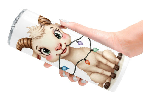 Tumbler Chaotic Christmas Animals Sublimation artnoy 