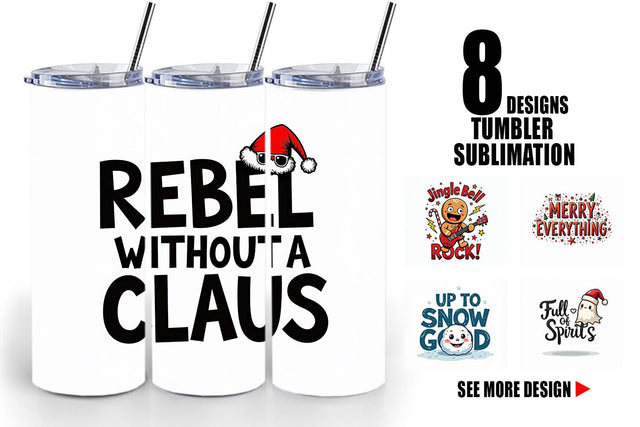 Tumbler Chaotic Holiday Spirit: Energetic Ugly Cute Quotes Sublimation artnoy 