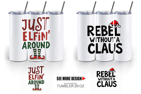 Tumbler Chaotic Holiday Spirit: Energetic Ugly Cute Quotes Sublimation artnoy 