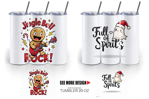 Tumbler Chaotic Holiday Spirit: Energetic Ugly Cute Quotes Sublimation artnoy 