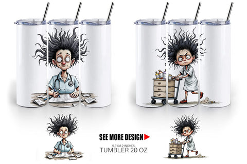 Tumbler Chaotic Nurse Sublimation artnoy 