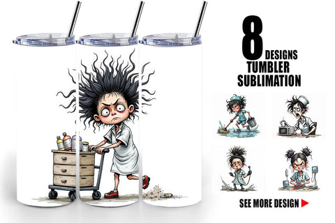 Tumbler Chaotic Nurse Sublimation artnoy 