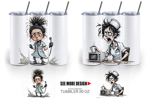 Tumbler Chaotic Nurse Sublimation artnoy 