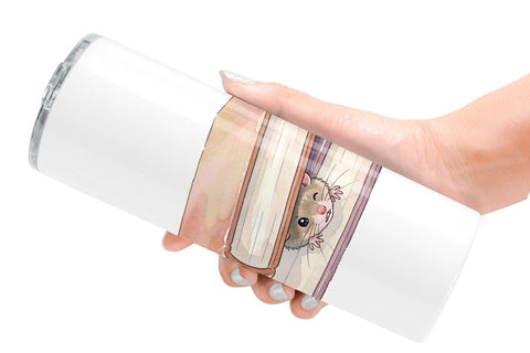 Tumbler Chaotic School Animal Watercolor Sublimation artnoy 