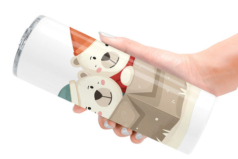 Tumbler Charming Polar Bears Sublimation artnoy 