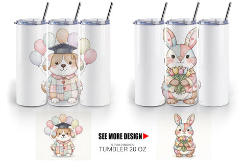 Tumbler Cheerful Graduation Party Patchwork Sublimation artnoy 