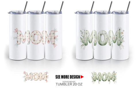 Tumbler Cheerful Picnic MOM Gingham Sublimation artnoy 