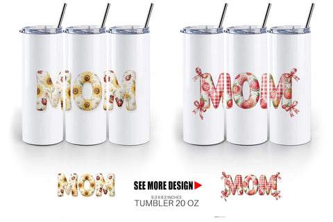 Tumbler Cheerful Picnic MOM Gingham Sublimation artnoy 