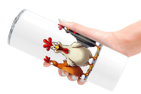 Tumbler Chicken Emotion Sublimation artnoy 