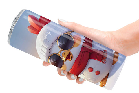 Tumbler Chicks Christmas Sublimation artnoy 