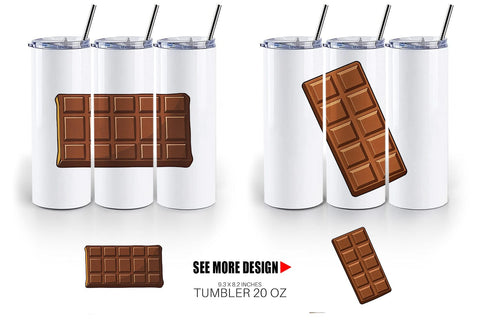 Tumbler Chocolate Bar Sublimation artnoy 
