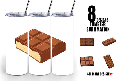 Tumbler Chocolate Bar Sublimation artnoy 