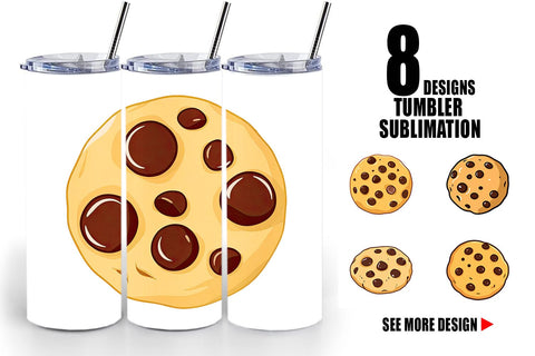 Tumbler Chocolate Chip Cookie Sublimation artnoy 