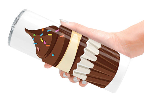 Tumbler Chocolate Cupcake Sublimation artnoy 