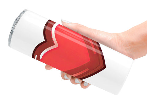 Tumbler Chocolate Heart Sublimation artnoy 